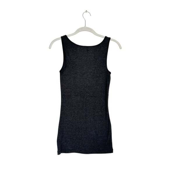 Old Navy Women's Fitted Scoop Neck Tank in Charcoal - Sz M - Picture 2 of 6